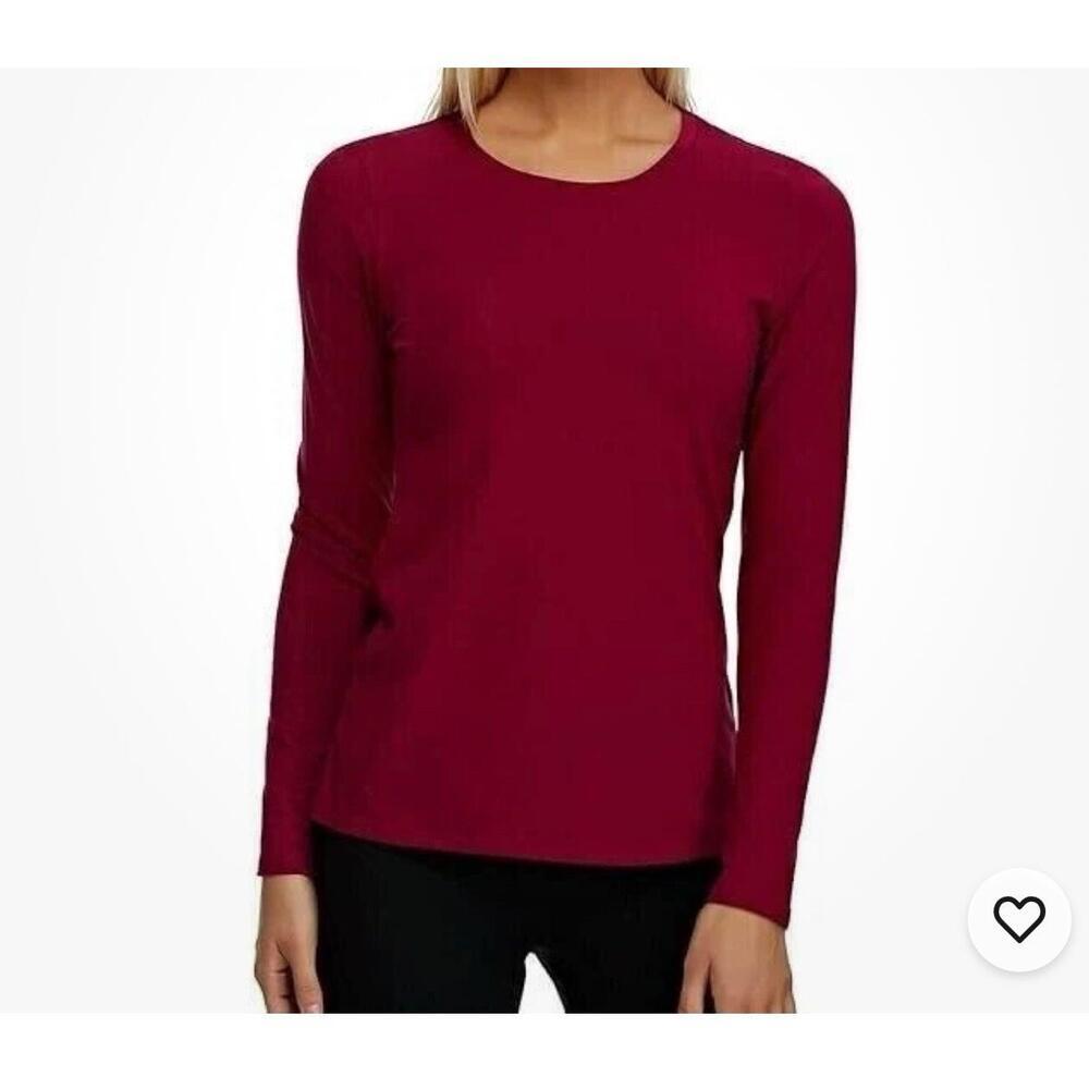 Felina Womens Cozy Knit Long Sleeve , Red Size .L. AX